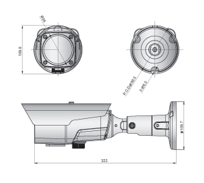 HD-SDI IRバレットカメラ