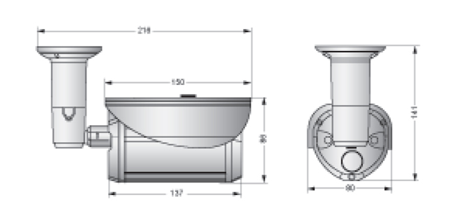 HD-SDI IRバレットカメラ