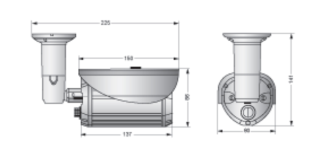 HD-SDI IRバレットカメラ