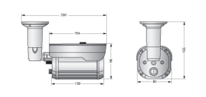 HD-SDI IRバレットカメラ