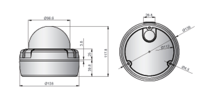HD-SDI IRドームカメラ