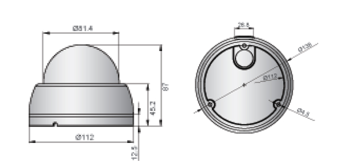 HD-SDI IRドームカメラ