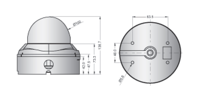 HD-SDI IRドームカメラ