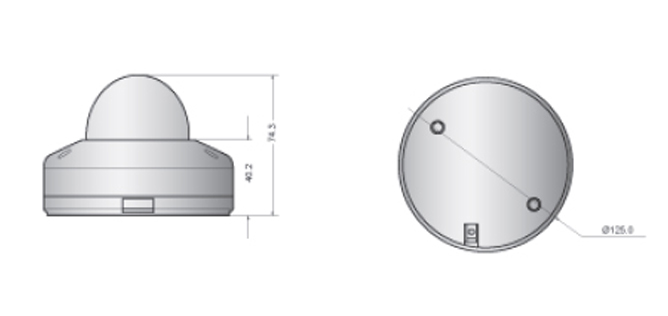 HD-SDI アンチバンダルドームカメラ