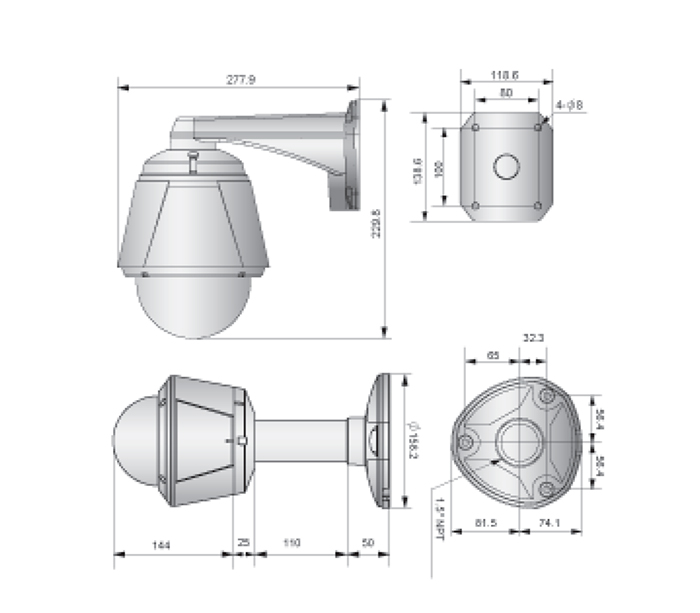 HD-SDI ミニPTZカメラ