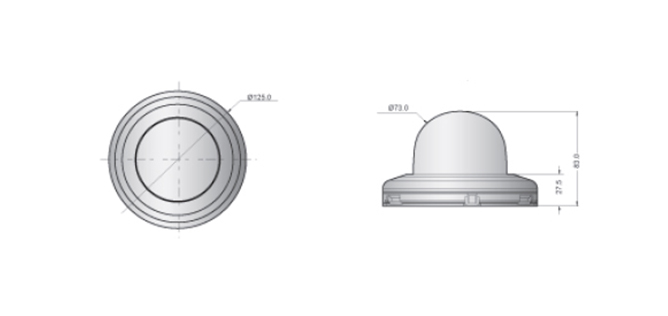 HD-SDI フラットPTZカメラ